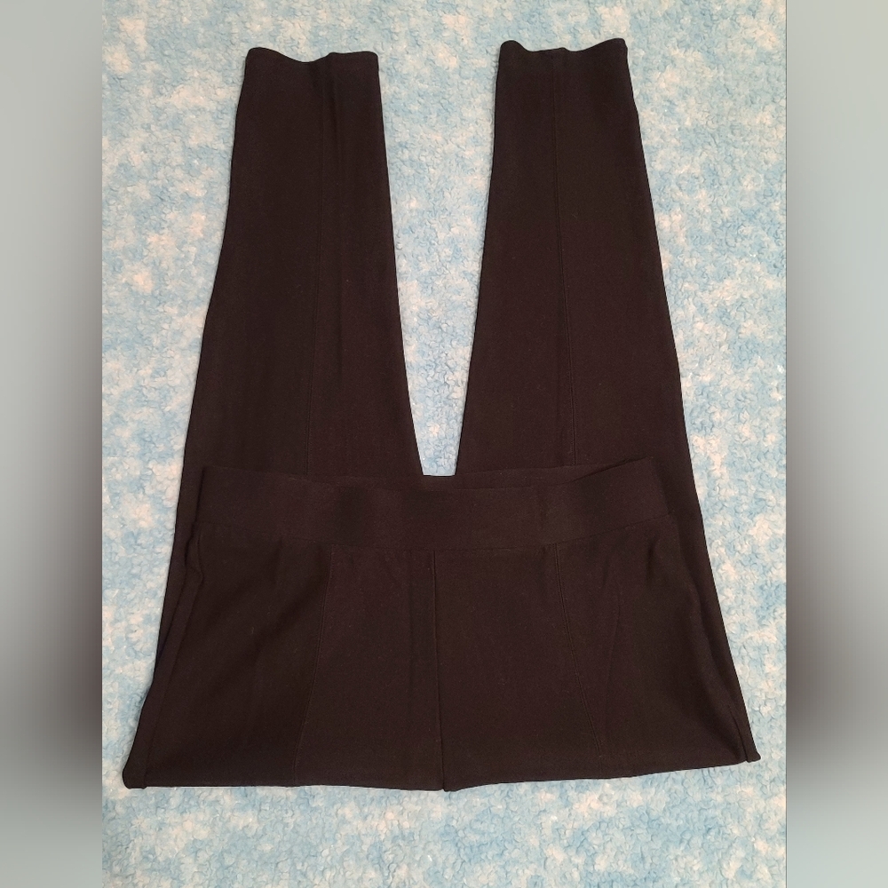 Maze Collection Women's Sz L Black Pull On Trouser Leggings, Great Condition
